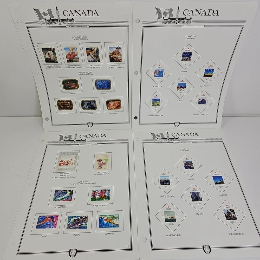 Stamps Canada Collection Will Jackman Jos Montferrand Laura Secord Jerry Potts